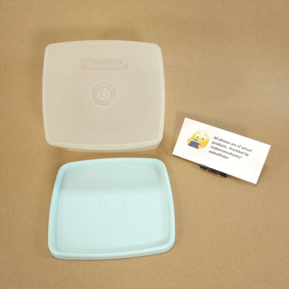 Tupperware Bundle #782 Vegetable Crisper #312 Square Round #670 Sandwich Keeper - Picture 7 of 9